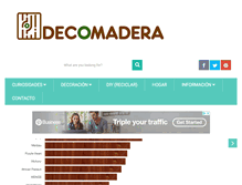 Tablet Screenshot of decoracion-madera.com